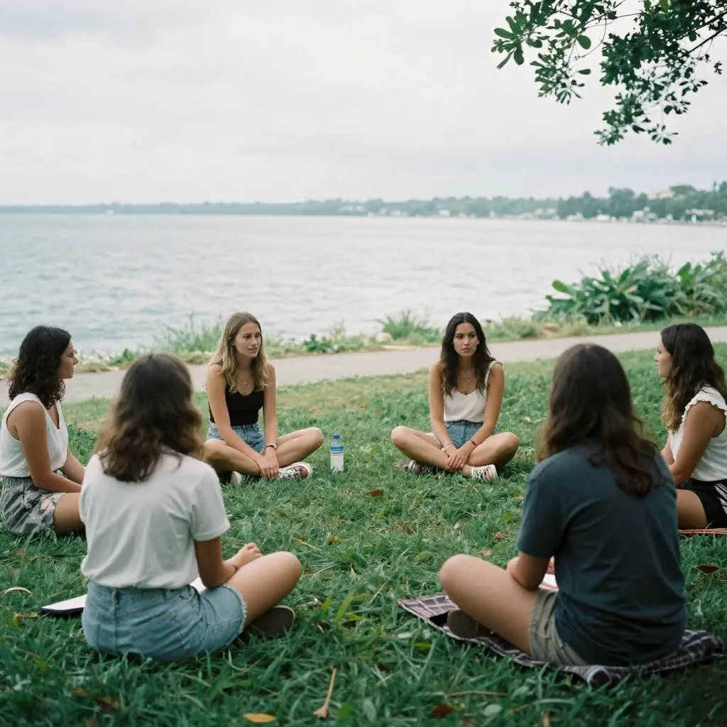 Retreat architecture in natural setting